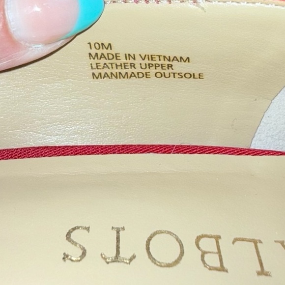 TALBOTS ISADORA JEWEL BOW SUEDE PUMPS Women's 10 M Red P214041160 - Picture 9 of 11